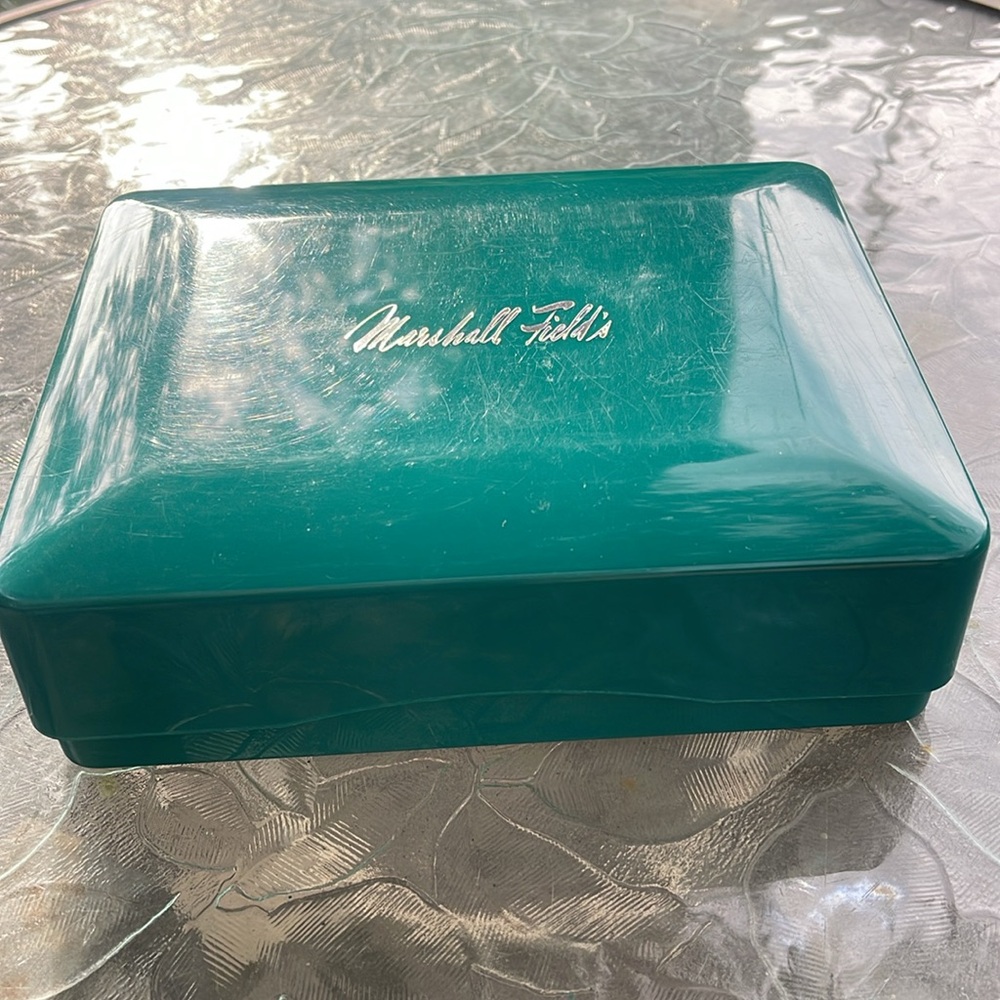 Marshall Field's Green Storage Box
